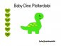 Preview: Plotterdatei Dino Baby mehrfarbig